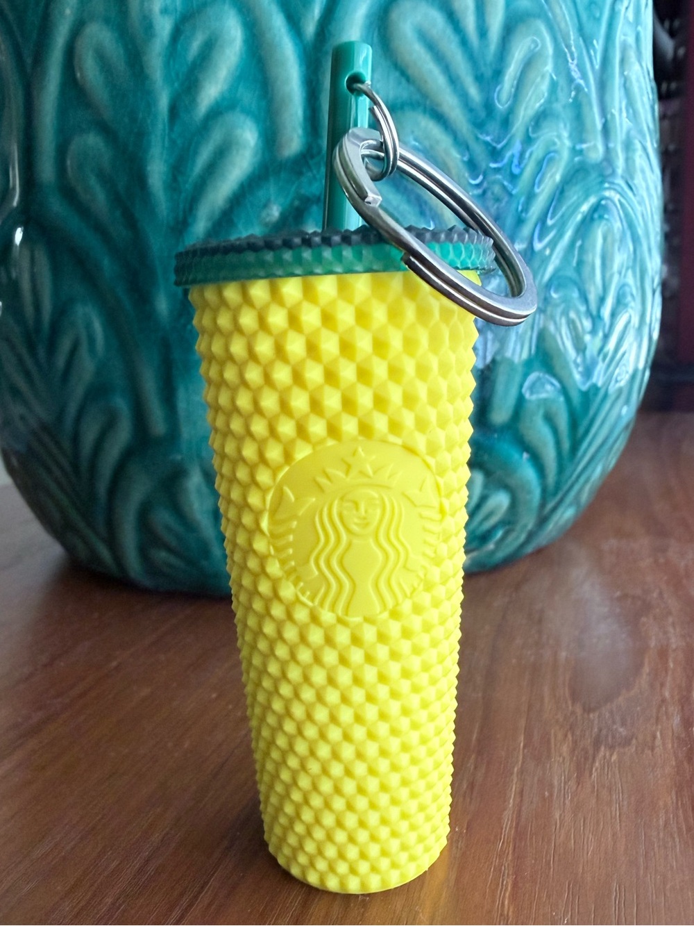 Starbucks Mini Pineapple Cup Keychain Bag Charm Tumbler Miniature Hawaii NWOT